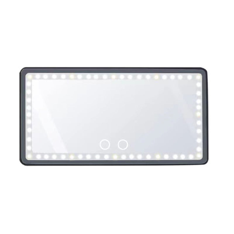 Car SunVisor Vanity Mirror - Rechargeable LED Light Makeup Mirror for All Car - Universal Car Sun Visor Mirror - Innovative Car Mirror Accessories - Image 1