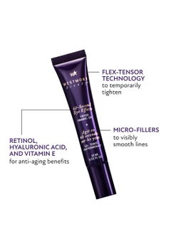 Westmore Beauty Westmore Beauty 60 Second Eye Effects Tinted Firming Gel - Instant Tightening Serum, Under-Eye Cream for Puffiness and Bags - Light to Medium, 0.33 Fl Oz (10 mL)  - Image 2