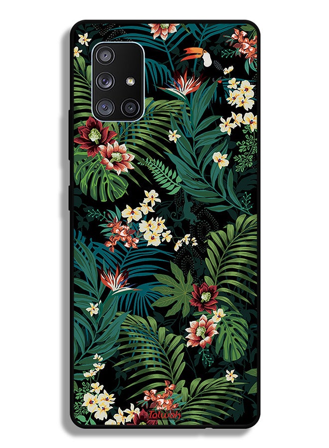 Tolwak غطاء حماية لجهاز سامسونج جالاكسي A71 5G بأوراق استوائية - Image 1