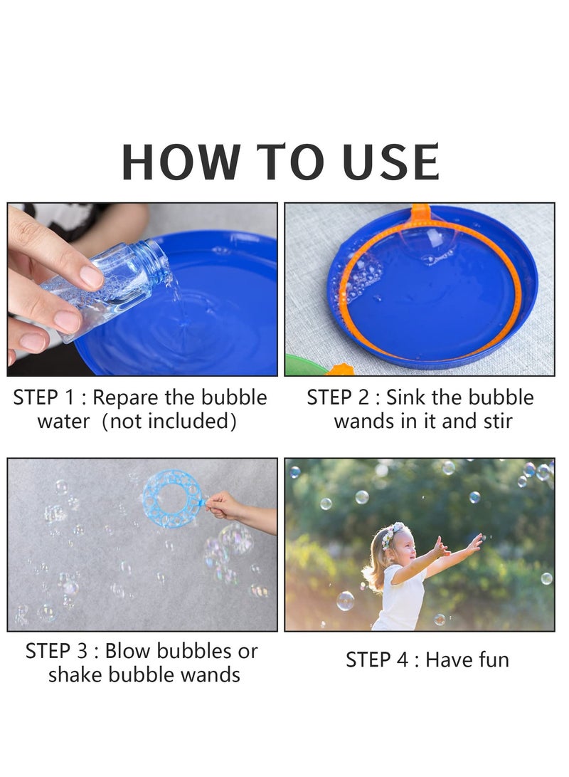 Giant Bubble Wand Set for Kids Fun Outdoor and Indoor Play Colorful Bubbles Easy to Use for All Ages  - Image 5