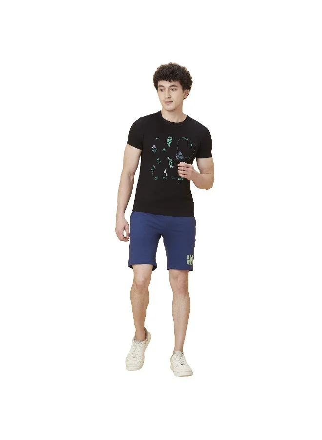 بيينغ هيومان Mens Navy Regular Fit Shorts