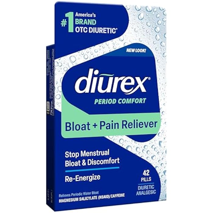 Diurex Water Pills + Pain Relief - Relieve Water Bloat, Cramps, & Fatigue - 42 Count - Image 2