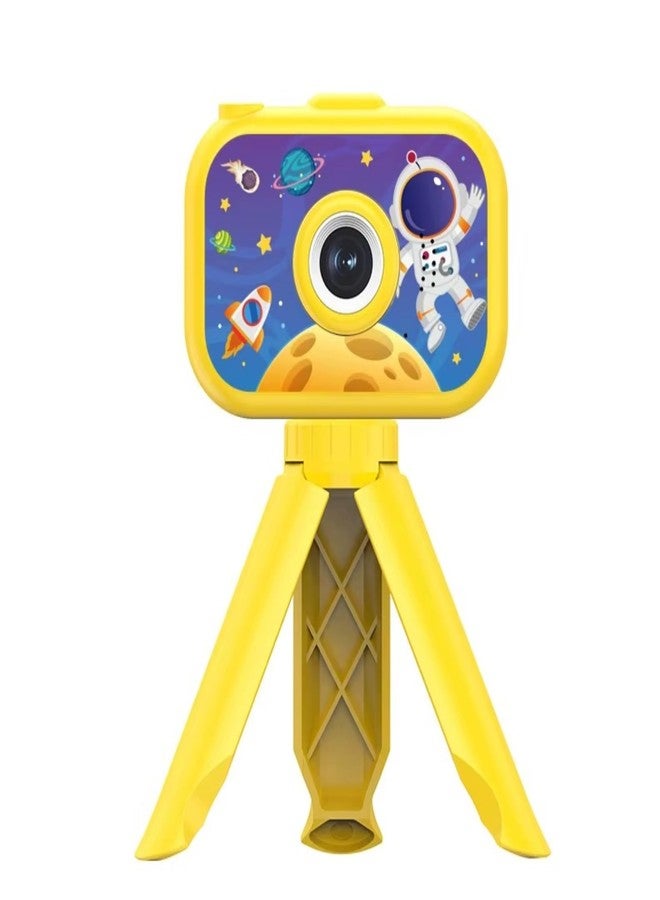 Wishkey Kids Digital Camera Space Design 2.0-Inch Display Support 4GB SD Card Photo/Video Recorder with Games Age 8-10 Years Fun Gifts for Boys Girls Kids Yellow - Image 1