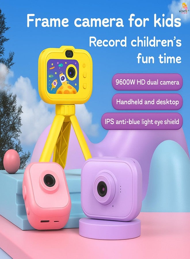 Wishkey Kids Digital Camera Space Design 2.0-Inch Display Support 4GB SD Card Photo/Video Recorder with Games Age 8-10 Years Fun Gifts for Boys Girls Kids Yellow - Image 5