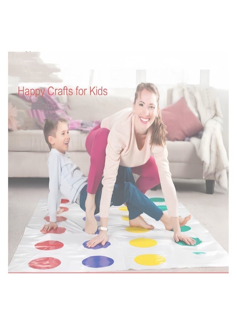 تويستر لعبة تويستر، لعبة لوحية كلاسيكية لحفلة تويستر، لعبة تويستر جماعية للاعبَين أو أكثر، لعبة تويستر للأطفال، لعبة حصيرة أرضية، ألعاب توازن مضحكة مع دوار لحفلة لعب داخلية وخارجية - Image 1