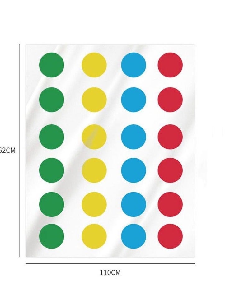 تويستر لعبة تويستر، لعبة لوحية كلاسيكية لحفلة تويستر، لعبة تويستر جماعية للاعبَين أو أكثر، لعبة تويستر للأطفال، لعبة حصيرة أرضية، ألعاب توازن مضحكة مع دوار لحفلة لعب داخلية وخارجية - Image 3