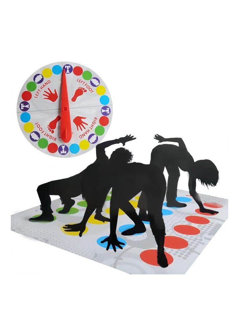 تويستر لعبة تويستر، لعبة لوحية كلاسيكية لحفلة تويستر، لعبة تويستر جماعية للاعبَين أو أكثر، لعبة تويستر للأطفال، لعبة حصيرة أرضية، ألعاب توازن مضحكة مع دوار لحفلة لعب داخلية وخارجية - Image 5