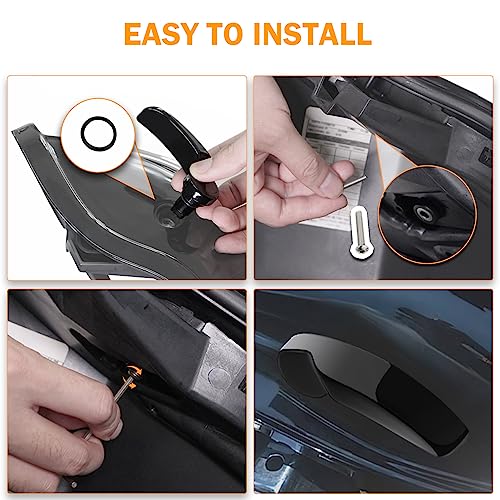PBYMT Saddle Bag Latches Kit Steel Saddlebag Lid Lifters Handle Lever Fit for Harley Touring Road King Street Glide Electra Glide Ultra Limited 2014-2024 - Image 4