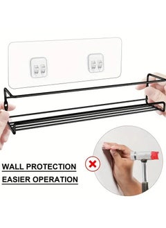 Boho 2pcs Chic Self-Adhesive Wall Hooks - No Drill Installation For Bathroom, Bedroom, And Kitchen Organization  - Image 4