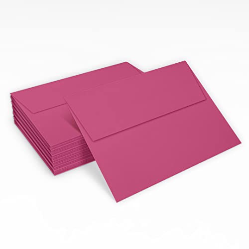 LUXPaper A7 Invitation Envelopes | Peel & Press | 5 1/4" x 7 1/4" | Magenta Pink | 80lb. Text | 50 Qty - Image 5