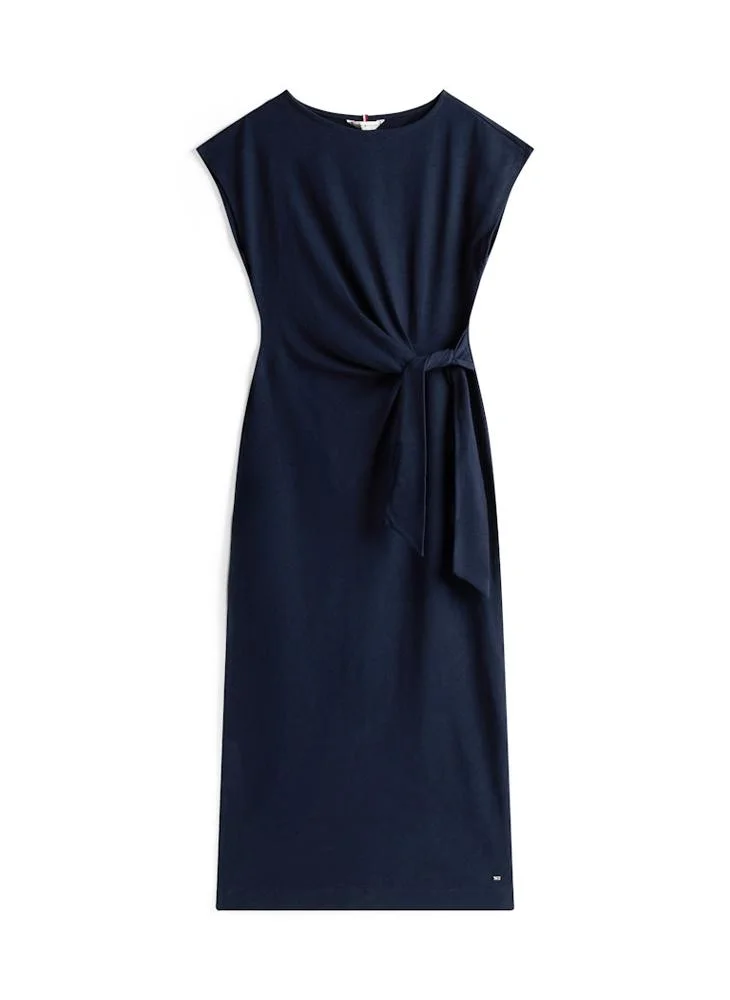 TOMMY HILFIGER Knotted Navy Dress