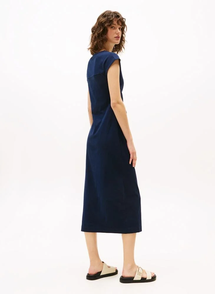 TOMMY HILFIGER Knotted Navy Dress