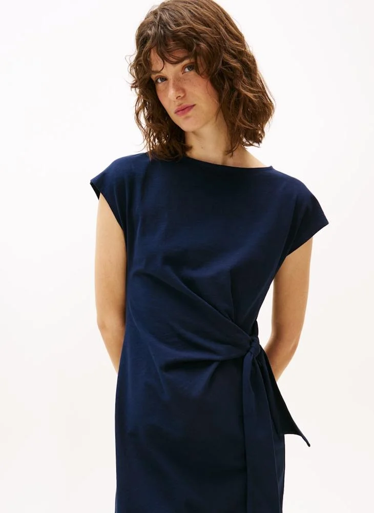 TOMMY HILFIGER Knotted Navy Dress