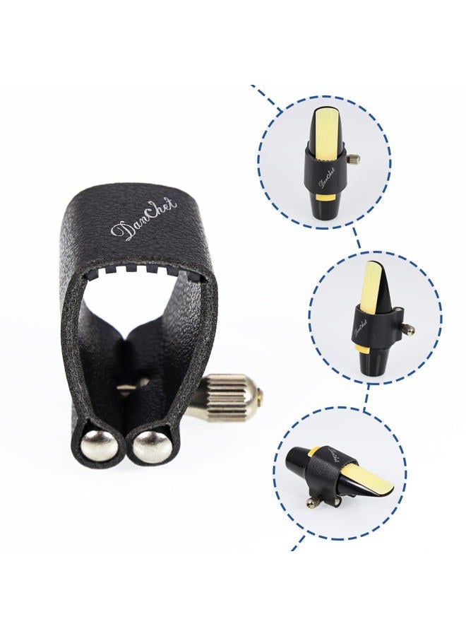 Danchet Tenor Saxophone Ligature Fastener, Leather Ligature and Plastic Cap for Tenor Saxophone… - Image 4