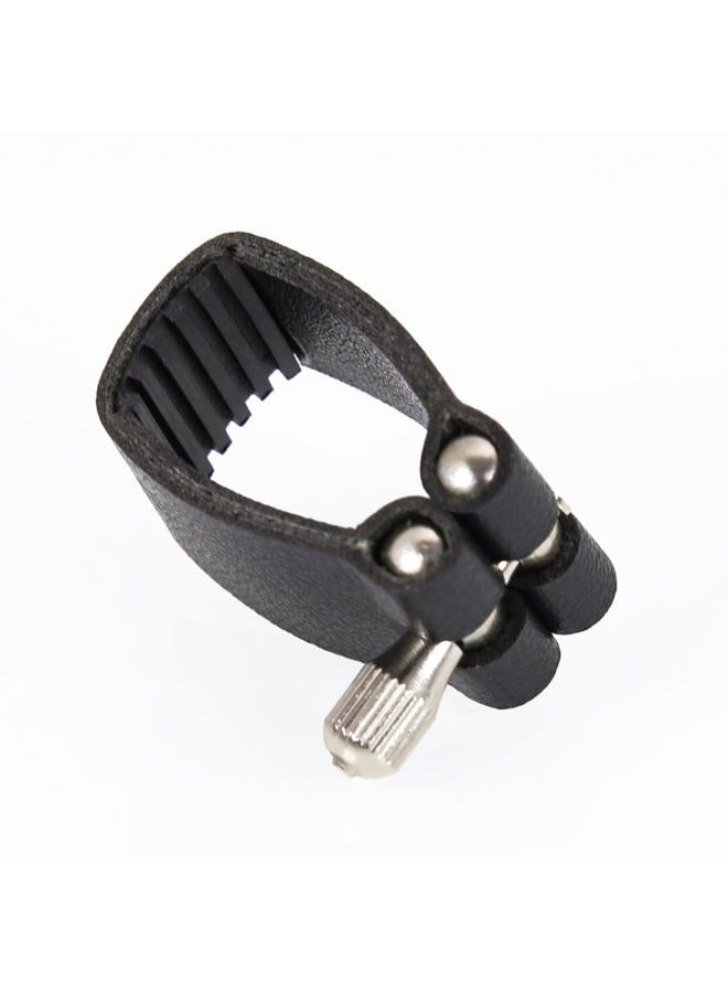 Danchet Tenor Saxophone Ligature Fastener, Leather Ligature and Plastic Cap for Tenor Saxophone… - Image 2