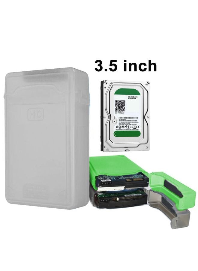 BURAQ 3.5 inch Hard Drive Disk HDD SATA IDE Plastic Storage Box Enclosure Case(Grey)  - Image 1