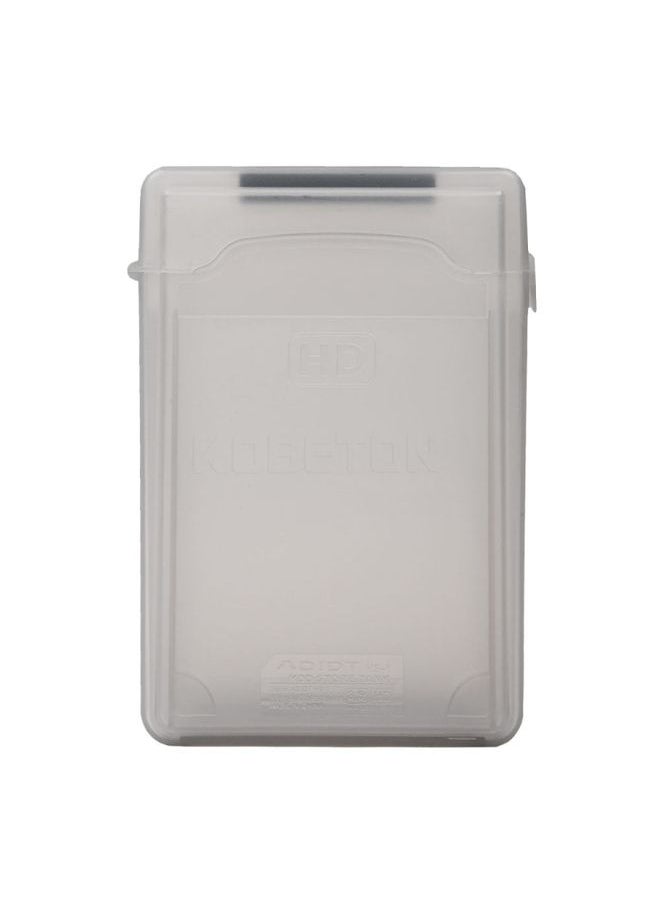 BURAQ 3.5 inch Hard Drive Disk HDD SATA IDE Plastic Storage Box Enclosure Case(Grey)  - Image 2