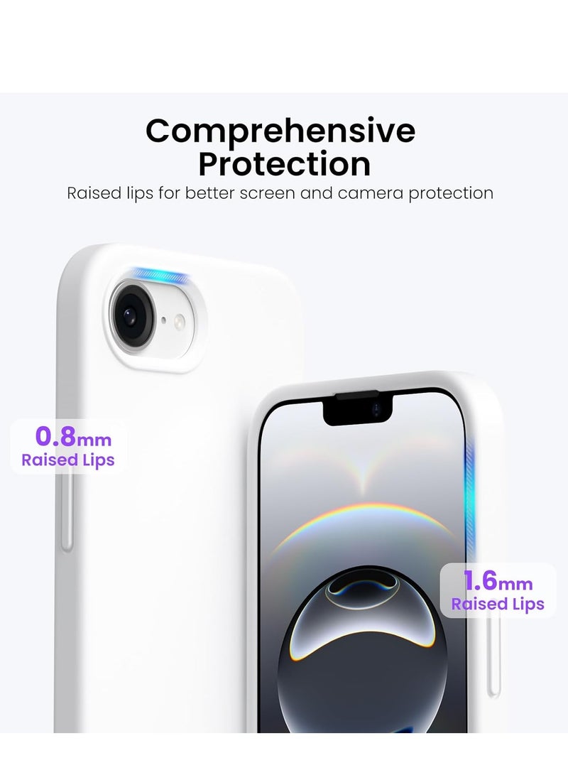 بورتوني غطاء حماية لهاتف iPhone 16e مصنوع من السيليكون الفاخر مع بطانة ناعمة من الألياف الدقيقة ومضاد للخدش والصدمات لهاتف iPhone 16e مقاس 6.1 بوصة - Image 3