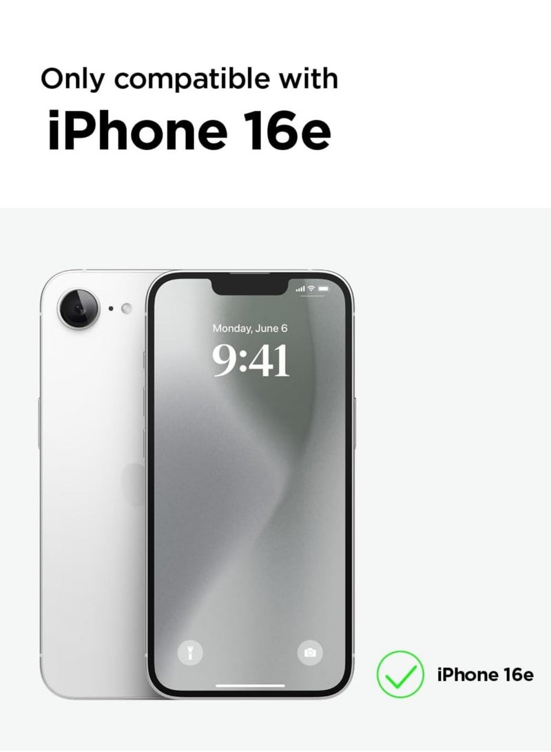 بورتوني غطاء حماية لهاتف iPhone 16e مصنوع من السيليكون الفاخر مع بطانة ناعمة من الألياف الدقيقة ومضاد للخدش والصدمات لهاتف iPhone 16e مقاس 6.1 بوصة - Image 2