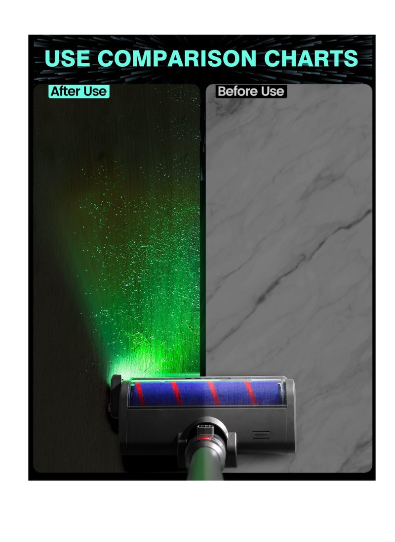 Excefore Rechargeable Vacuum Cleaner Dust Display Light, Green Light Attachment Suitable for Dyson Shark Bissell, Reveal Pet Fur Dog Cat Hair, Upgrade Vacuum Accessories Universal Lamp  - Image 3