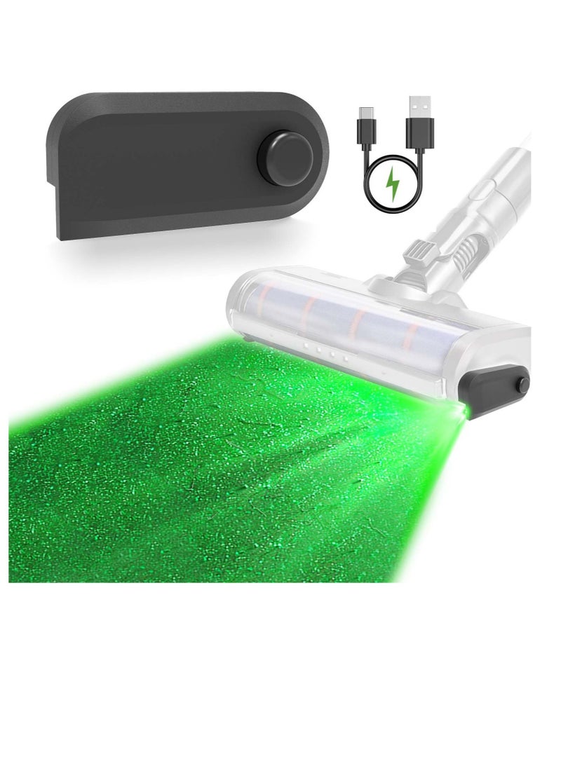 Excefore Rechargeable Vacuum Cleaner Dust Display Light, Green Light Attachment Suitable for Dyson Shark Bissell, Reveal Pet Fur Dog Cat Hair, Upgrade Vacuum Accessories Universal Lamp  - Image 1
