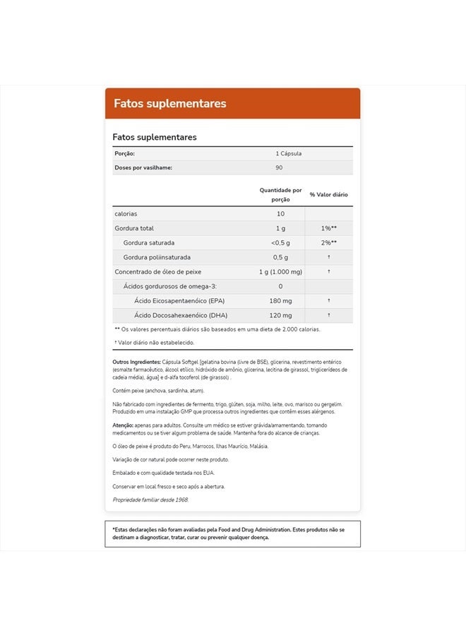 now Supplements, Omega-3 180 EPA / 120 DHA, Enteric Coated, Cardiovascular Support*, 90 Softgels - Image 4