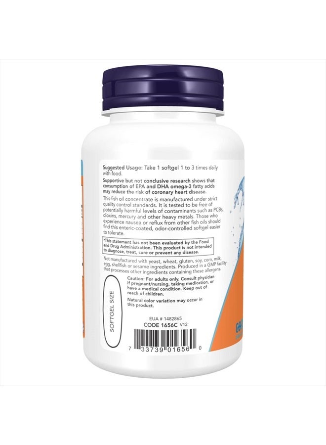 now Supplements, Omega-3 180 EPA / 120 DHA, Enteric Coated, Cardiovascular Support*, 90 Softgels - Image 3