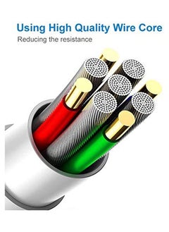 Filly iPhone Cable 1M Lightning Cable iPhone Charger Cable USB A to Lightning Cable for iPhone 14/14 Pro/14 Plus/14 Pro Max, iPhone 13-8 All Series-White  - Image 3