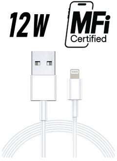 Filly iPhone Cable 1M Lightning Cable iPhone Charger Cable USB A to Lightning Cable for iPhone 14/14 Pro/14 Plus/14 Pro Max, iPhone 13-8 All Series-White  - Image 1