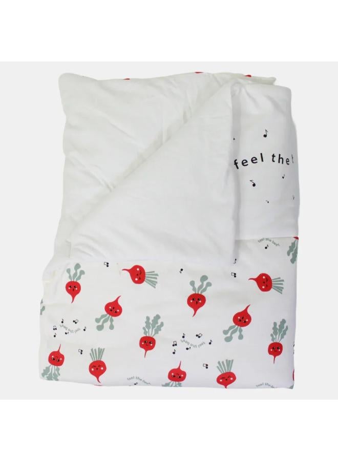 Berceau Cotton Baby Duvet - Off-White with a Cute Print - Image 2