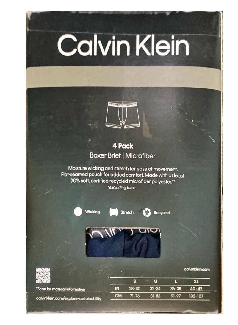 Calvin Klein Jeans Microfiber Boxer Brief  4 Pack Underwear  - Image 3