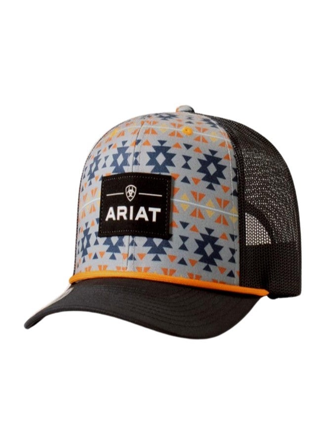 ARIAT Mens Southwest Suede Patch Cap, Multi-Colored