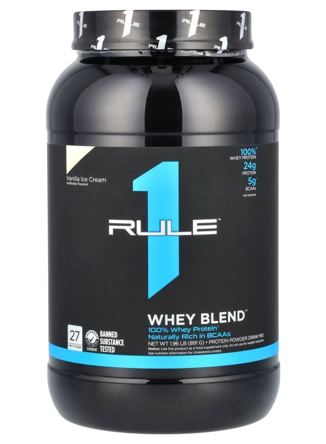 مسحوق بروتين مصل اللبن بنكهة آيس كريم الفانيليا 1.96 رطل (891 جرام)