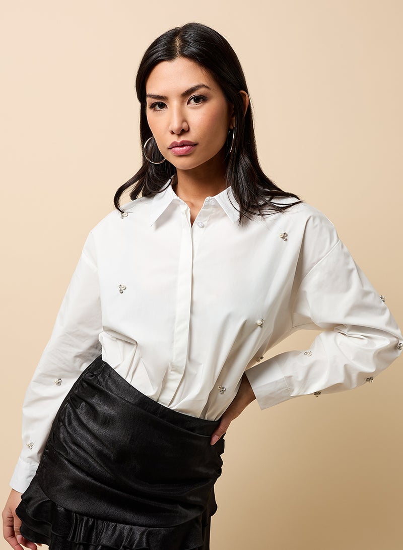 Little Mistress Embellished Shirt - Image 1