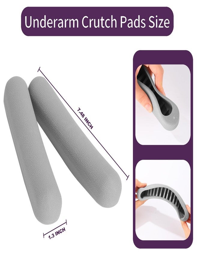 ZIYIZE Replacement Crutch Pads, 2 Pack Crutch Padding, Underarm Crutch Pads, Replacment Cushion Tops Axillary Support Double Crutches Accessories - Image 2