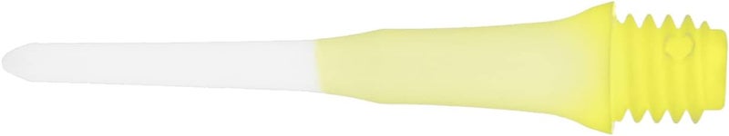 LSTYLE Dart Tips: Original Lippoint - Soft Tip Dart Points - 2BA Thread - Regular Length - 2 Tone Yellow - Image 1