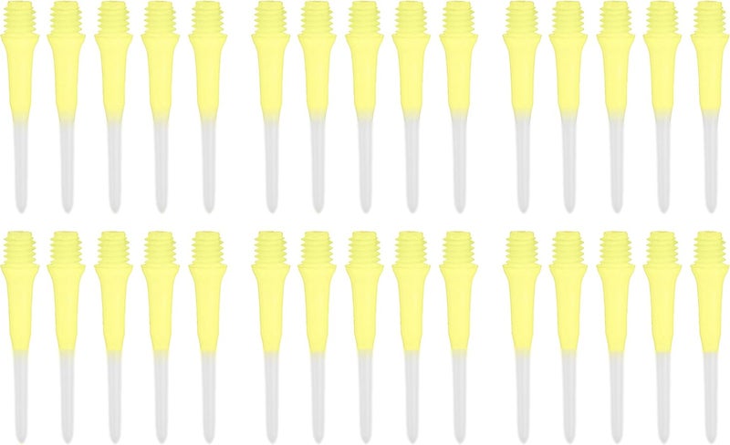 LSTYLE Dart Tips: Original Lippoint - Soft Tip Dart Points - 2BA Thread - Regular Length - 2 Tone Yellow - Image 3