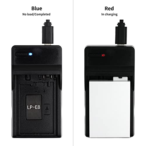 Norifon LP-E8 USB Charger for Canon EOS 550D, EOS 600D, EOS 650D, EOS 700D, EOS Kiss X4, X5, X6i, EOS Rebel T2i, EOS Rebel T3i, EOS Rebel T4i, Rebel T5i Camera and More - Image 4