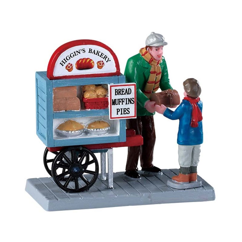 Lemax Delivery Bread Cart - Image 1