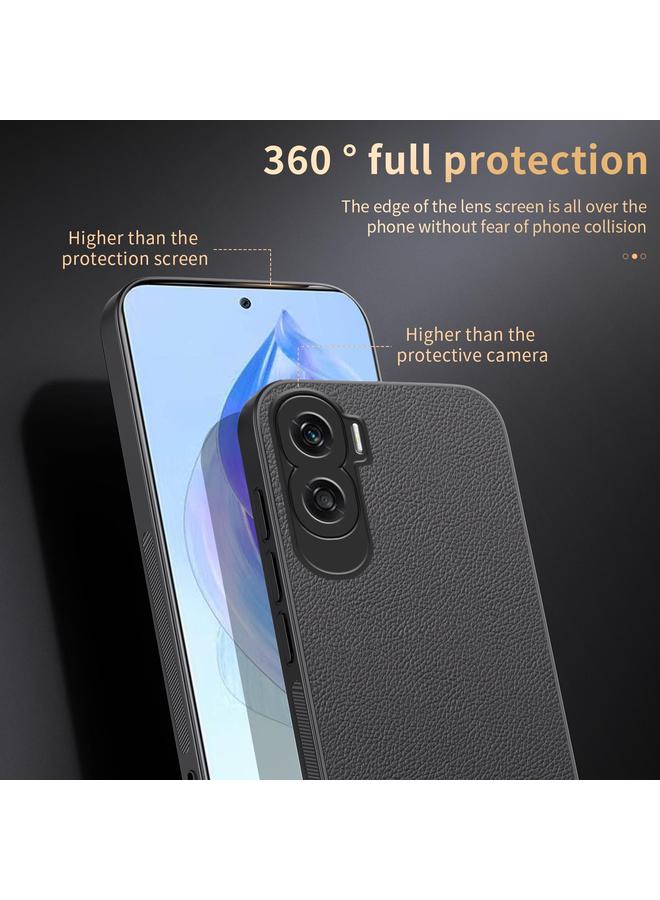 اس-توب جراب هاتف Honor 90 Lite من HUIYI مصنوع من الجلد المغناطيسي - Image 4