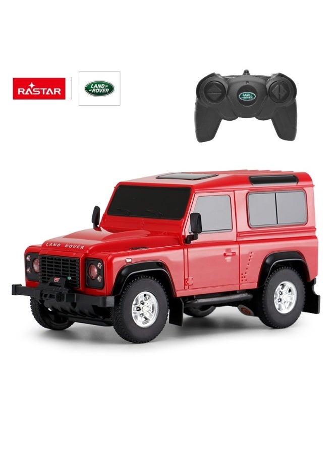 Rastar 1:24 Scale Land Rover Defender Remote Control Car, Officially Licensed Land Rover RC Toy Car for Kids - Image 1