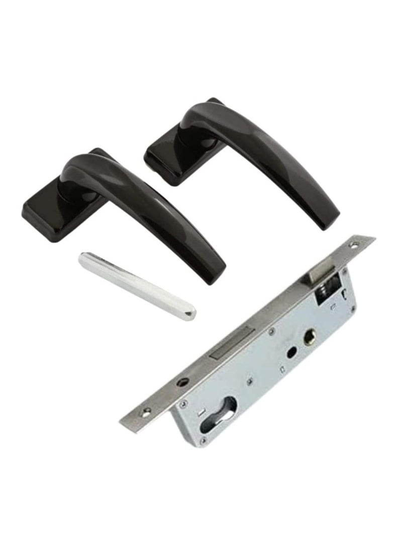 KNP KNP Aluminium Door Handle White with 20MM Lockbody 20 mm lock body  - Image 1