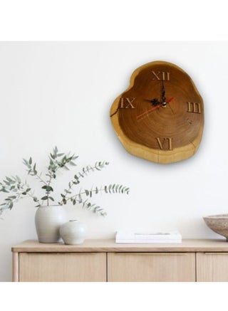 Wooden Wall Clock | Small | Elegant Home Decor | Made From Walnut Wood - pzsku/Z68F421F574722EAABDCAZ/45/1749641958/5ec1b6dc-9770-4239-84ac-4249234b2820