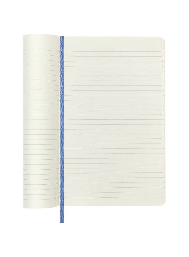 MOLESKINE Large Notebook Ruled Pages Hydrangea Blue Soft Cover 192 Pages - Image 2