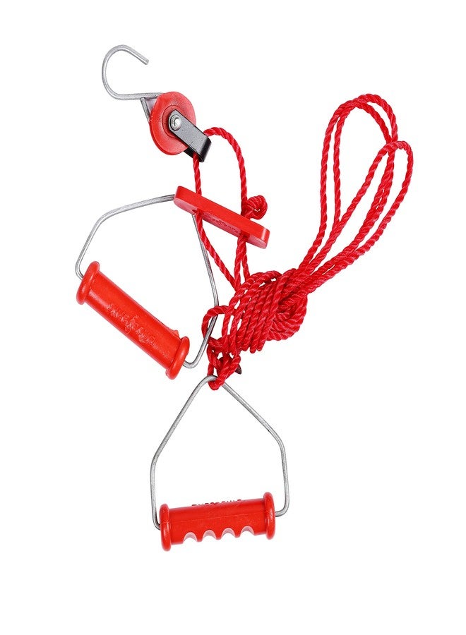 Renewa Shoulder Exercise Equipment Rope with Pulley - Eco,Plastic Blue and Red - Image 3