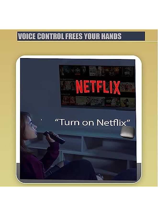 جهاز التحكم عن بُعد لـ Xiaomi Mi TV Stick/Mi Box 4S 4K ، التحكم البديل عن بديل لعصا تلفزيون Xiaomi Mi مع Bluetooth والتحكم الصوتي