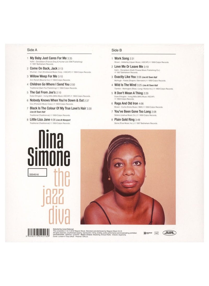 Nina Simone The Jazz Diva LP Vinyl Record