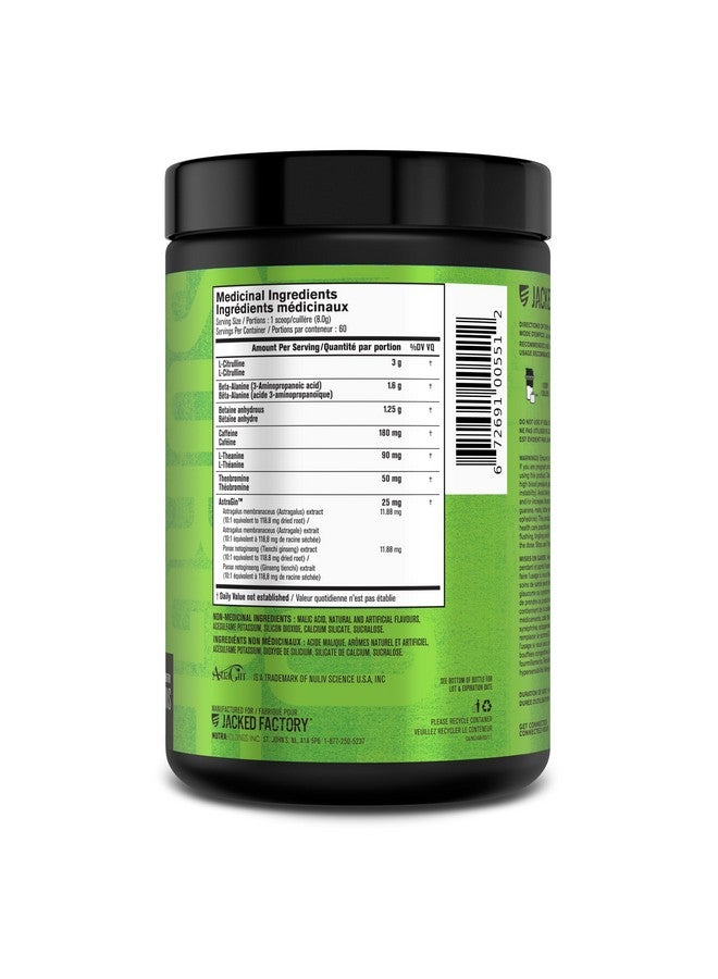 Jacked Factory NITROSURGE Pre Workout Supplement - Endless Energy, Instant Strength Gains, Clear Focus, Intense Pumps - Nitric Oxide Booster & Preworkout Energy Powder - 60 Servings, Arctic White - Image 1