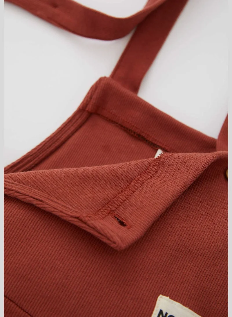 DeFacto Strappy Label Print Dungarees