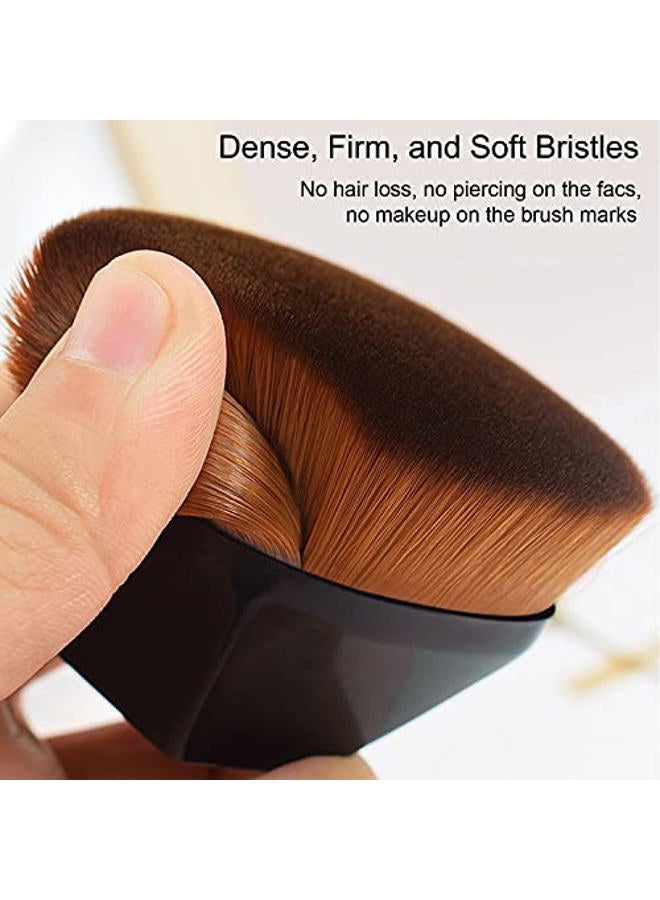 Hilareco Mushroom Head Air Cushion CC Cream Natural Foundation,Phoera Powder, Bright Makeup Base Long Lasting with Makeup Sponge and Flat Top Kabuki Foundation Brush (# 02 Natural) - Image 4